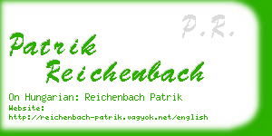 patrik reichenbach business card